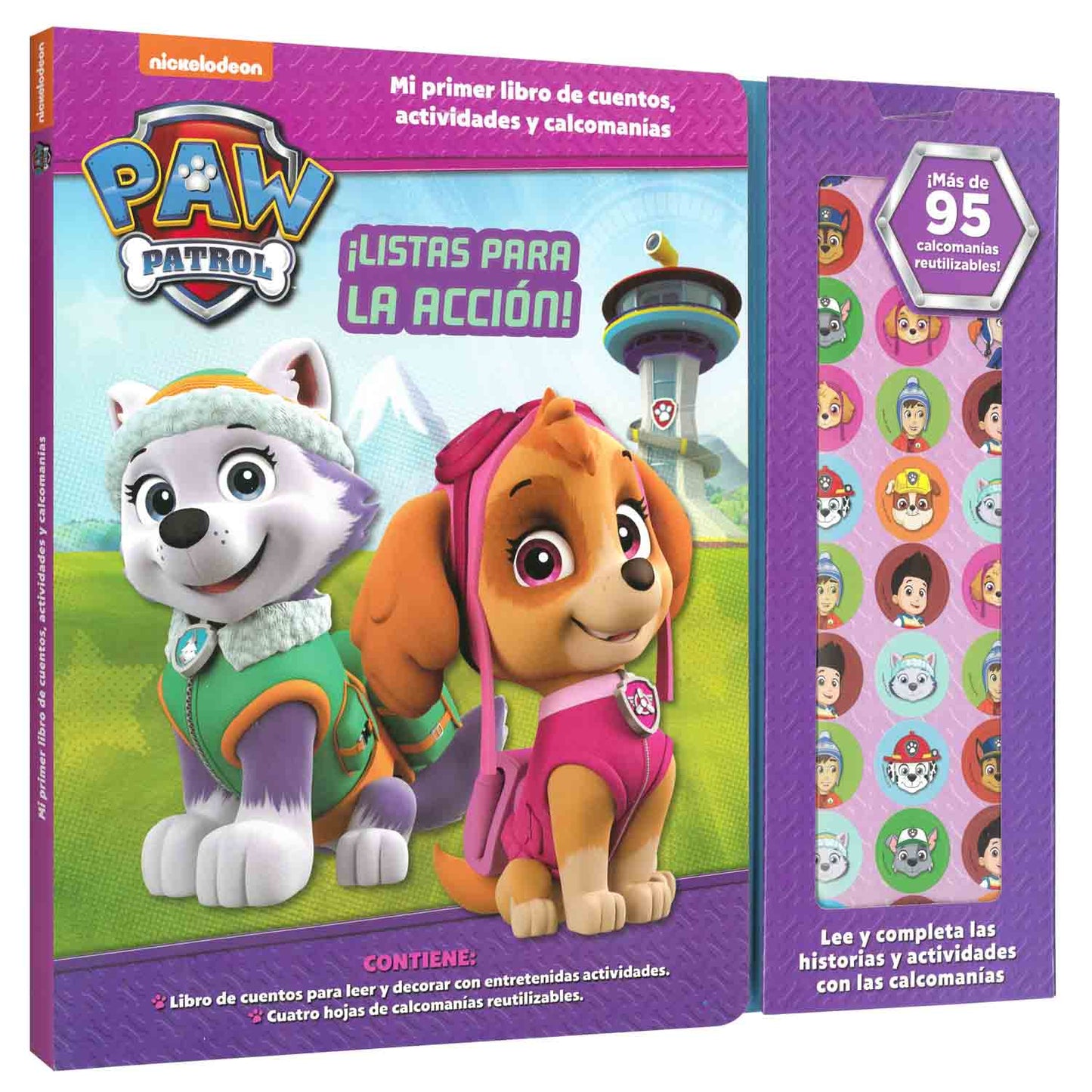 Libro Paw Patrol, Listas Para La Acción - Calcomanías