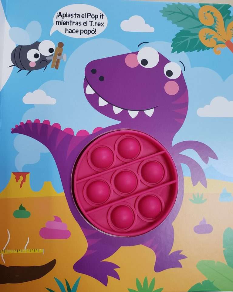 Libro ¡Jurásico Popó! - Pop It