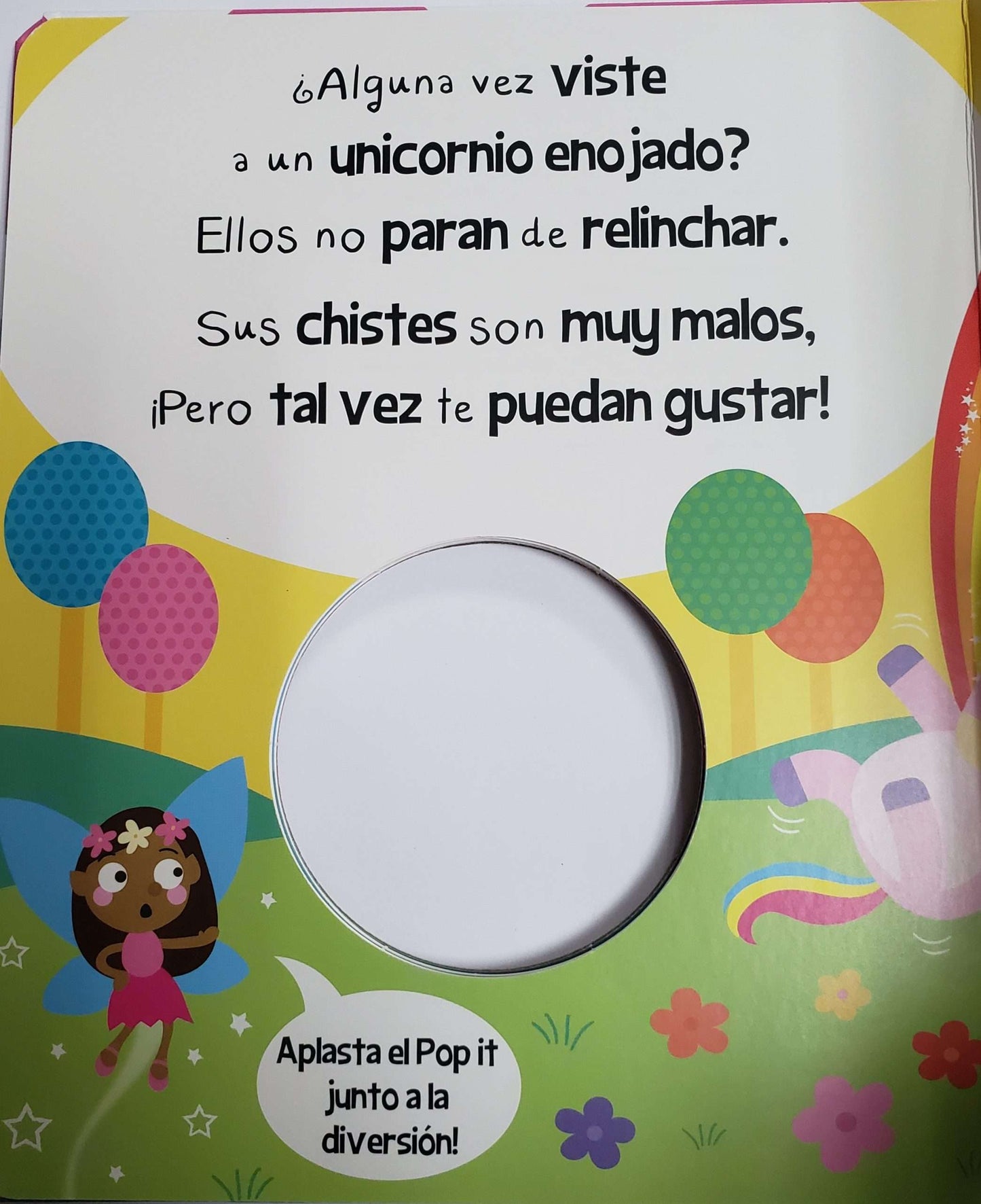 Libro ¡Unicornios Divertidos! - Pop It