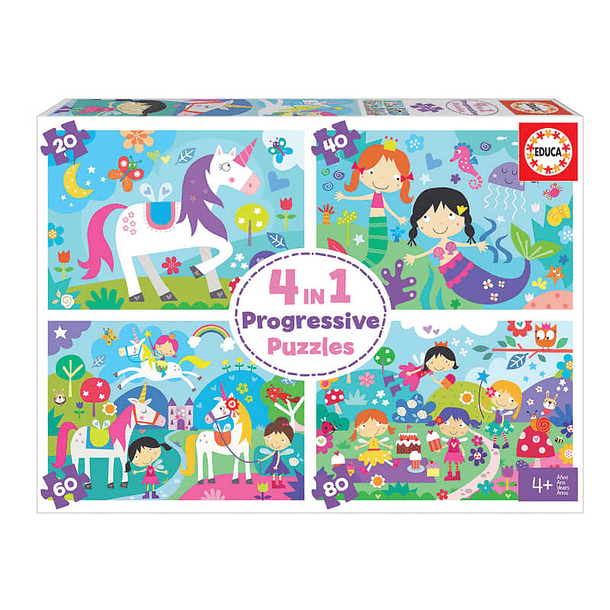 Puzzle Progresivo 4 en 1