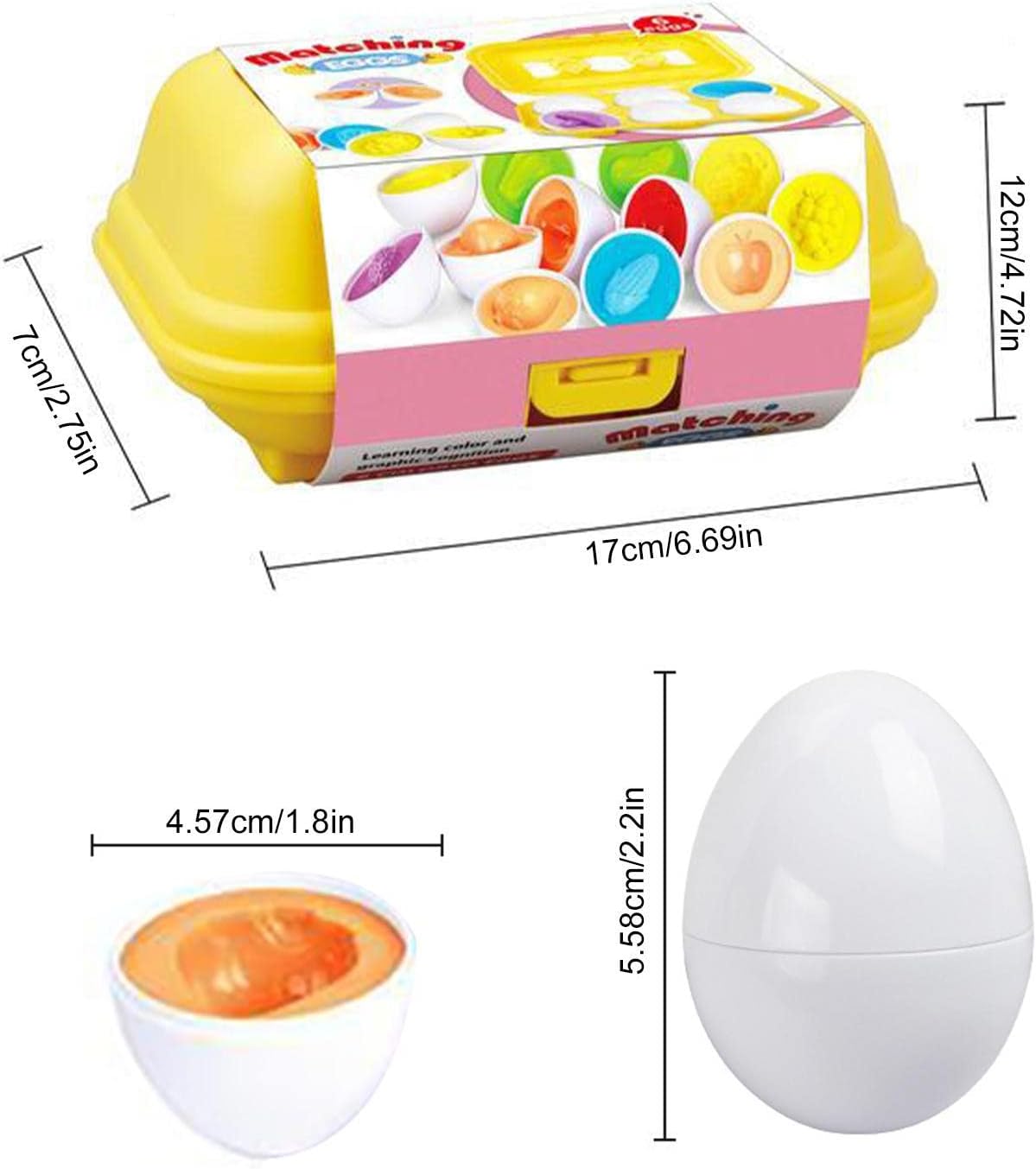 Huevos de Asociación Frutas y Vegetales 6 Unidades