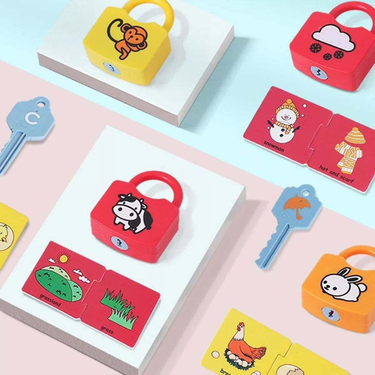 Juguete Candados Objetos Set 6 Candados