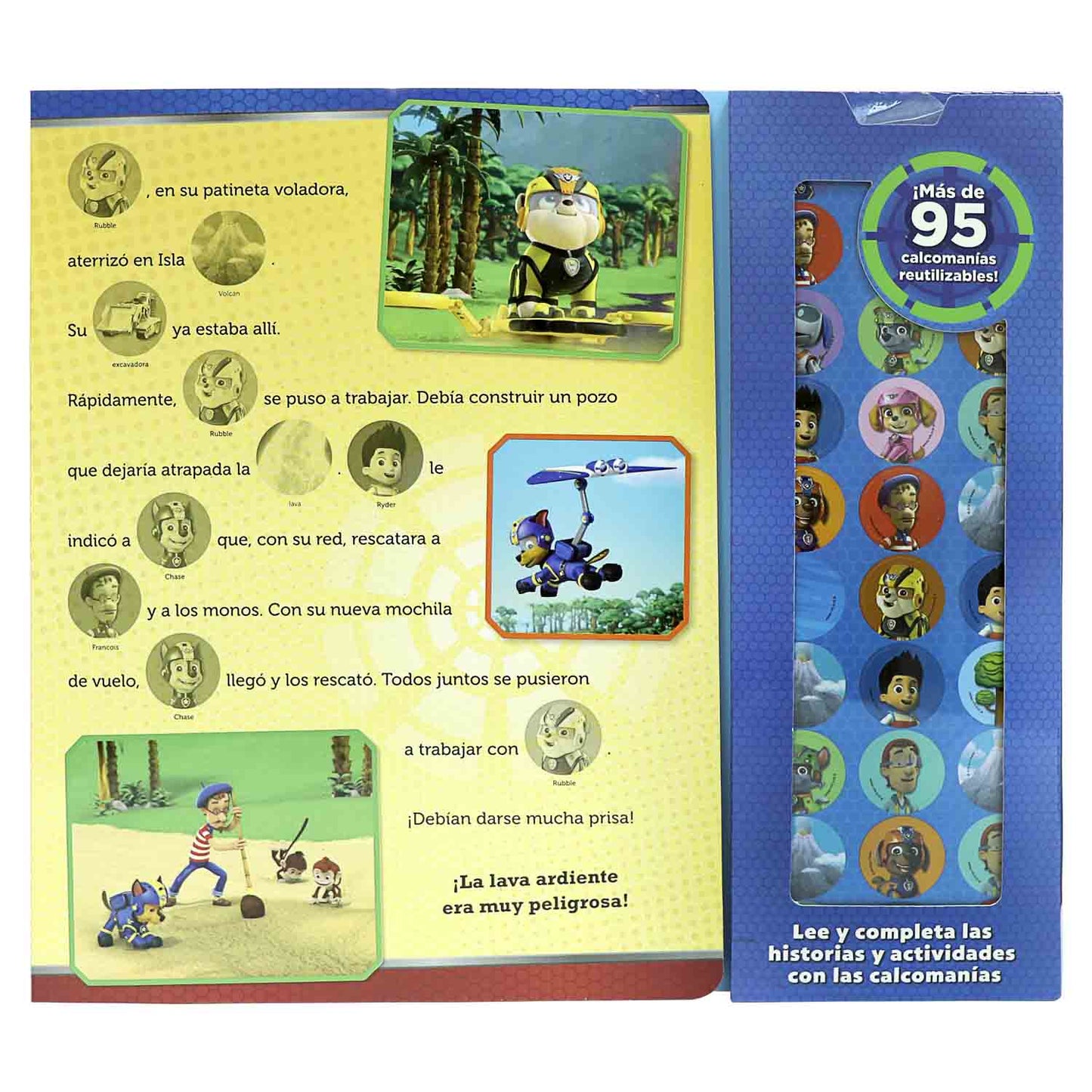 Libro Paw Patrol, Volando al Rescate - Calcomanías