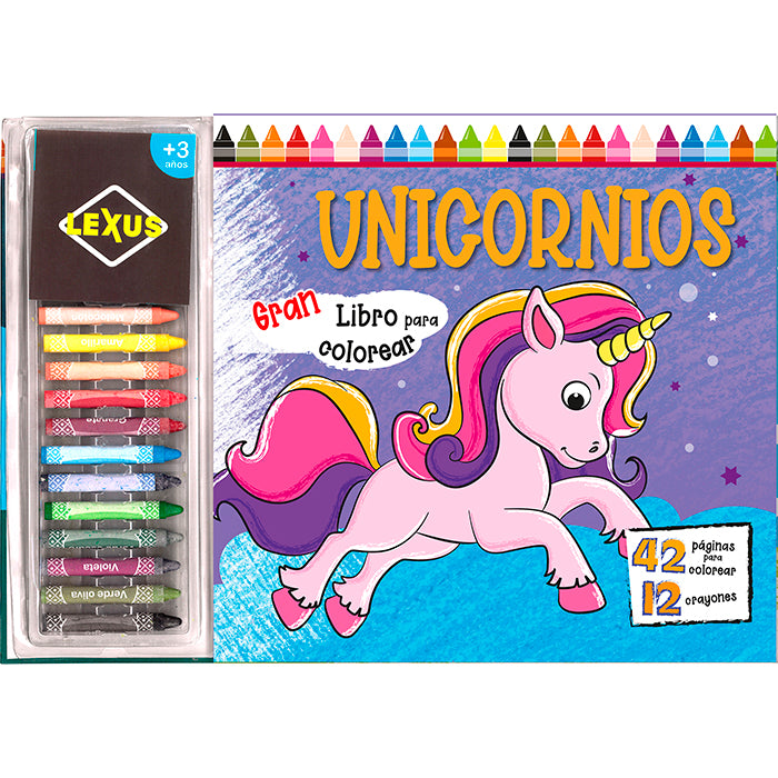 Libro Unicornios - Gran libro para colorear