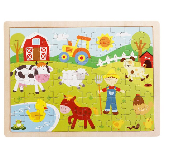 Puzzle mediano 60 piezas granja