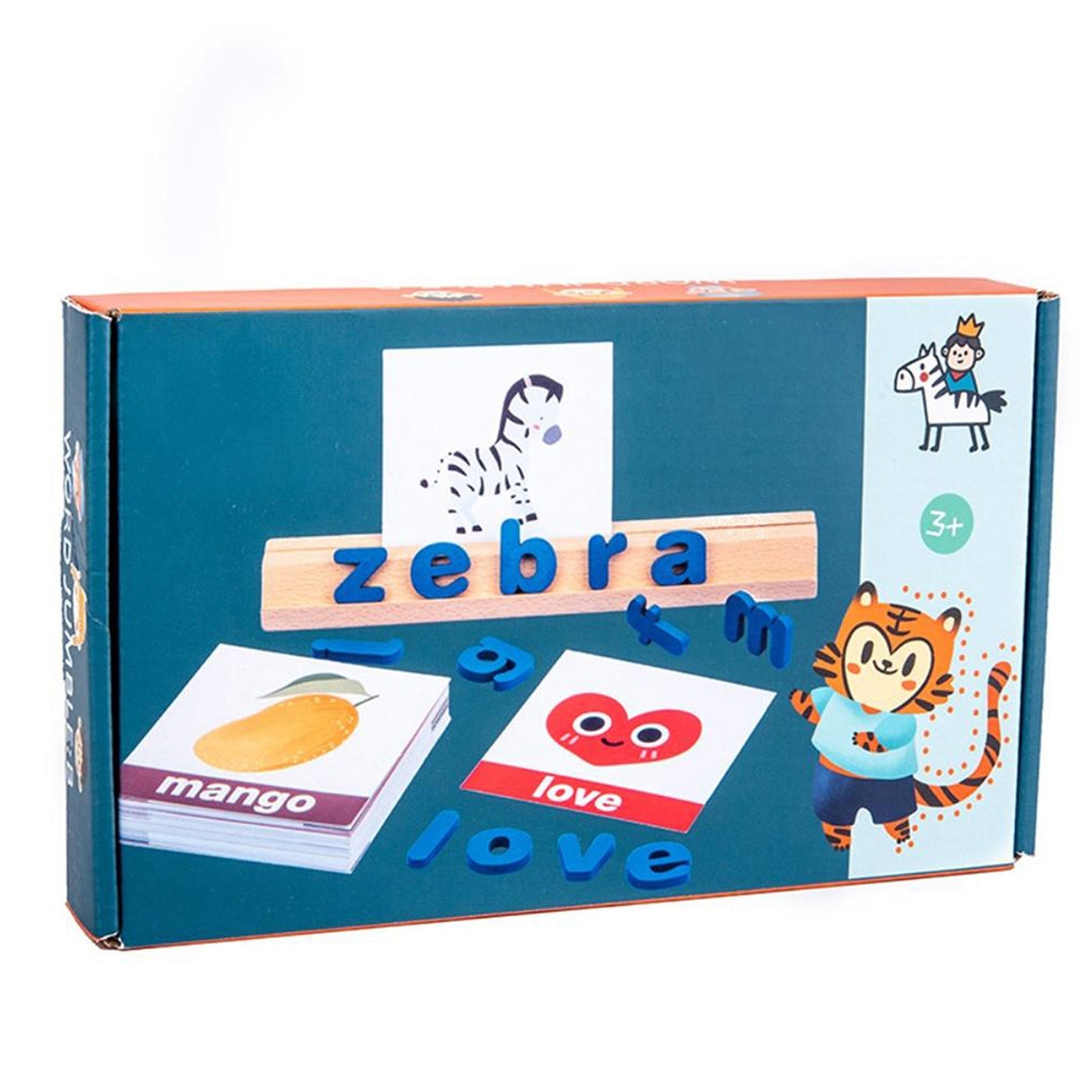 Juego arma palabras inglés Montessori