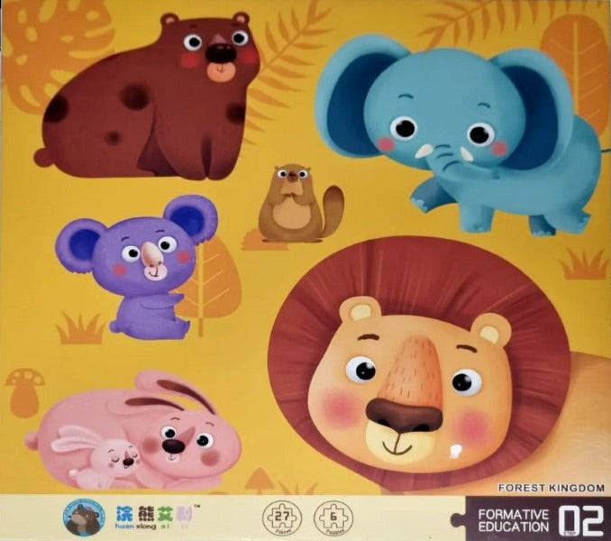 Puzzle 6 animales Selva
