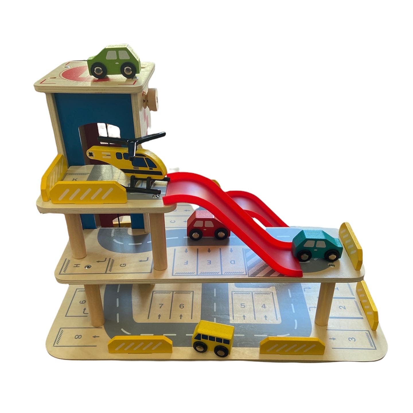 Garage de Autos con helipuerto