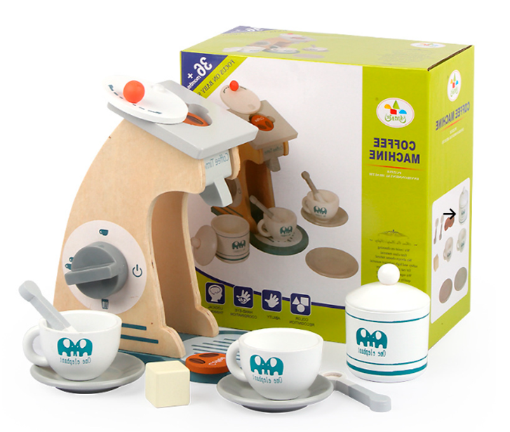 Juguete Cafetera con Tazas 100% Madera