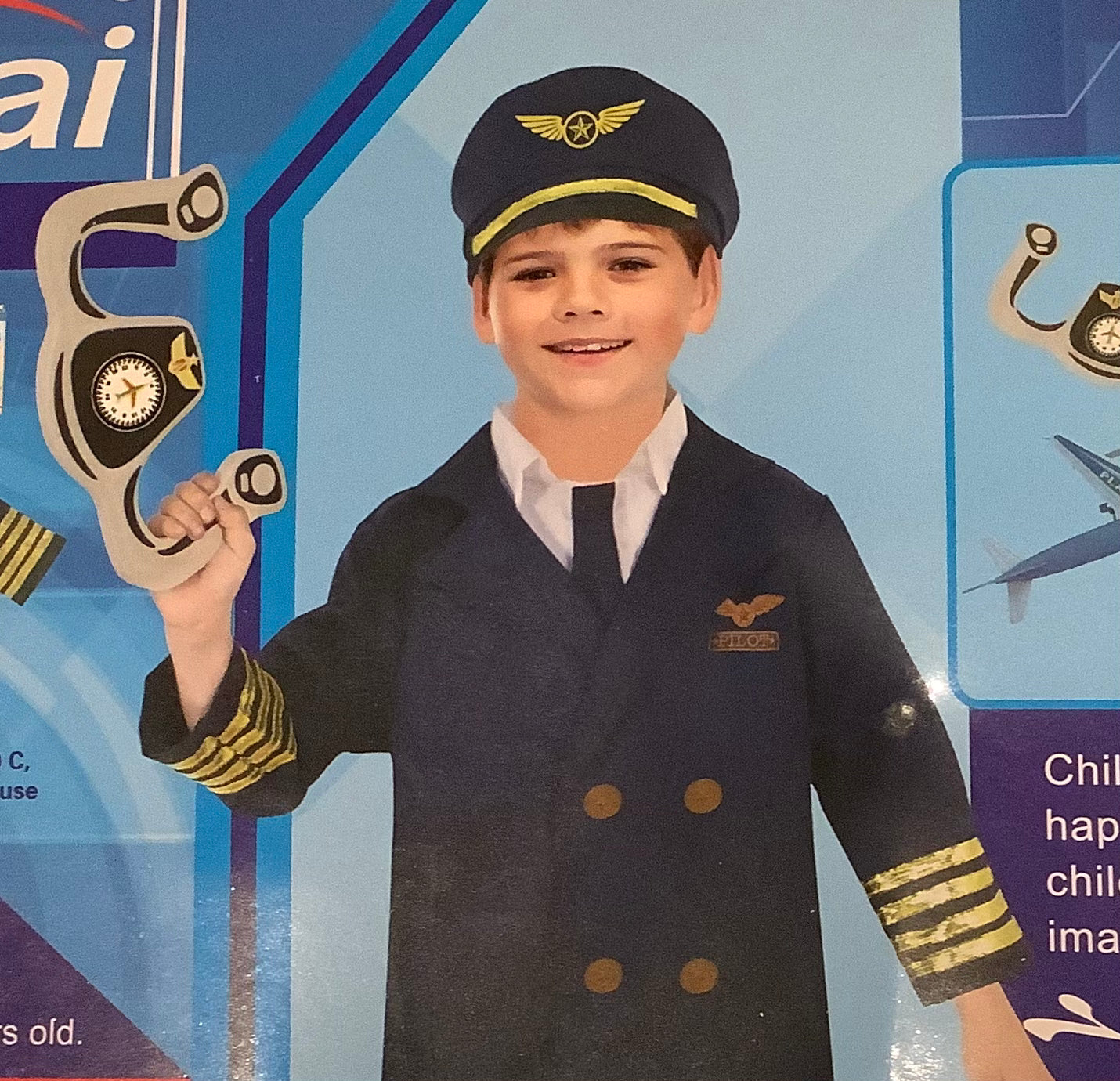 Disfraz de Piloto de Avión – Maderitas Infantiles