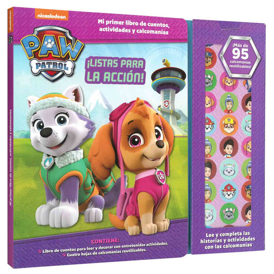 Libro Paw Patrol, Listas Para La Acción - Calcomanías