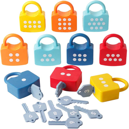 Juguete Candados Números Set 10 Candados