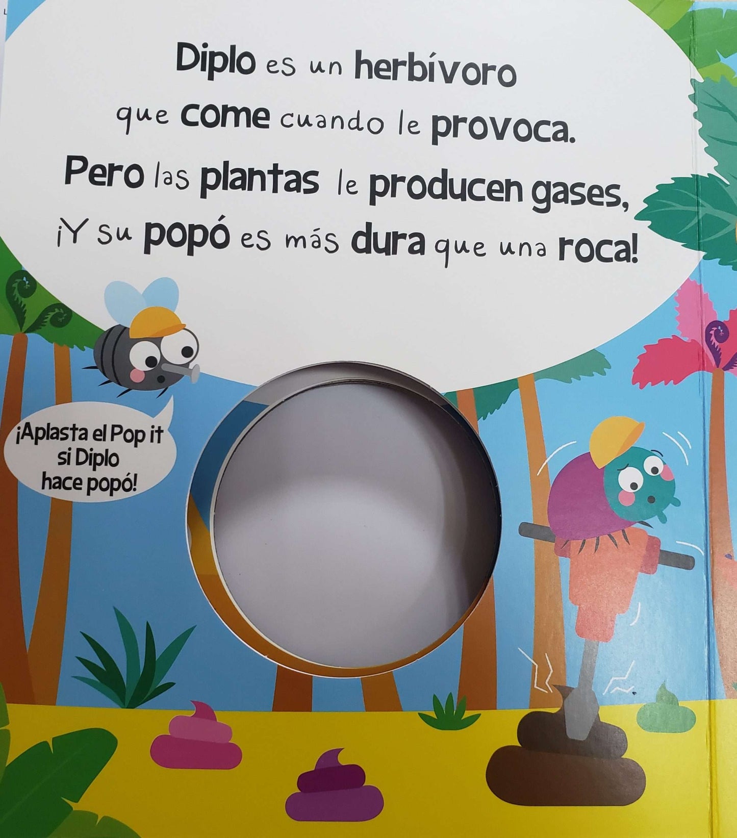 Libro ¡Jurásico Popó! - Pop It