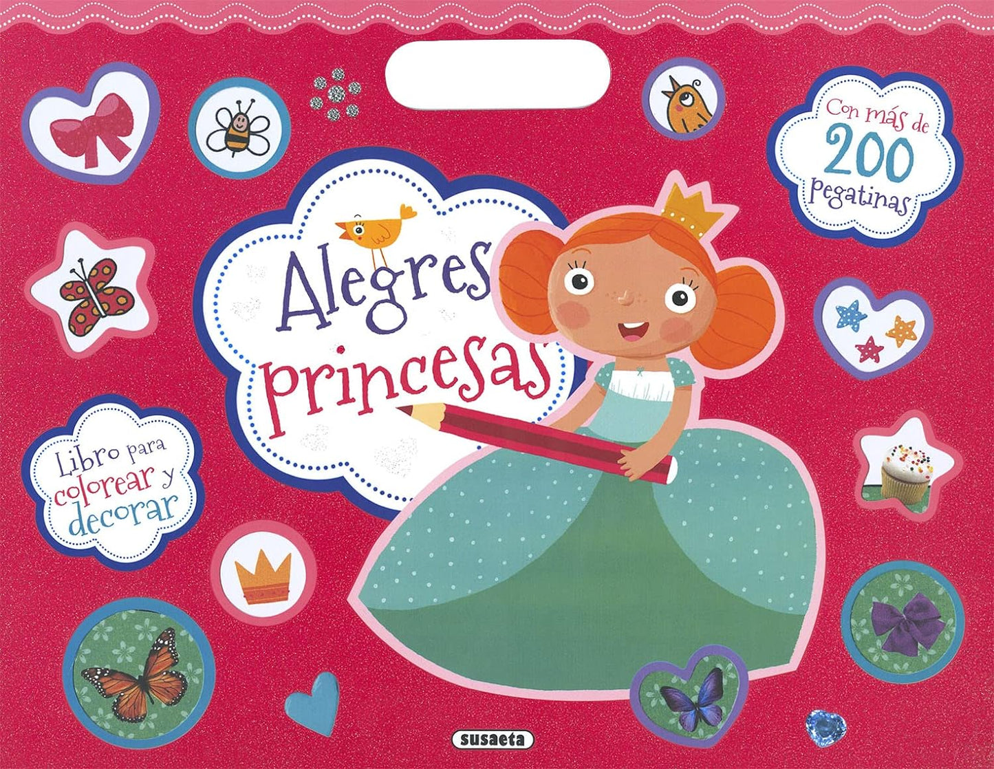 Libro Alegres Princesas - Libro para colorear