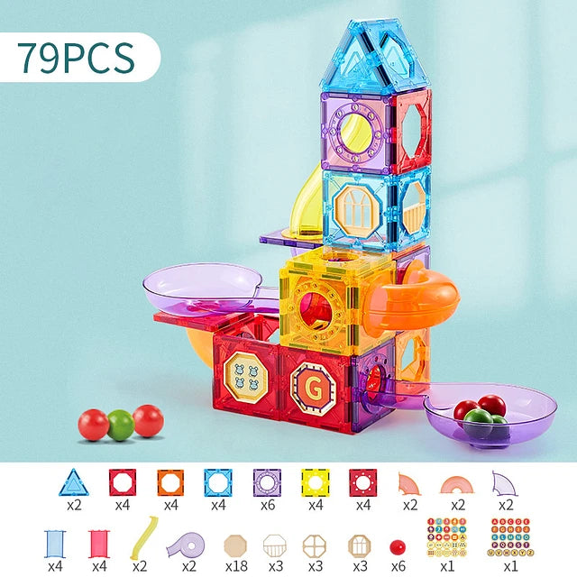 Juguete Bloques Magnéticos 79pcs