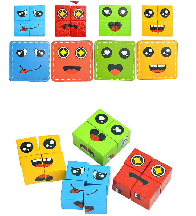 Juguete Construcción de caritas con emociones - Juego de Mesa