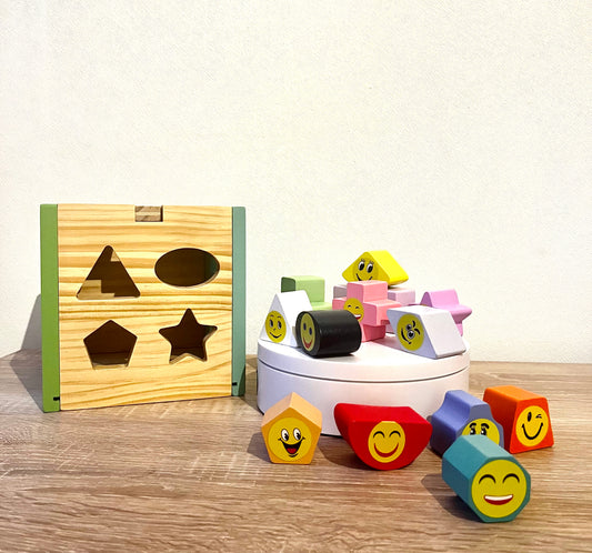 Juguete Caja con Encajes de Emociones 100% Madera