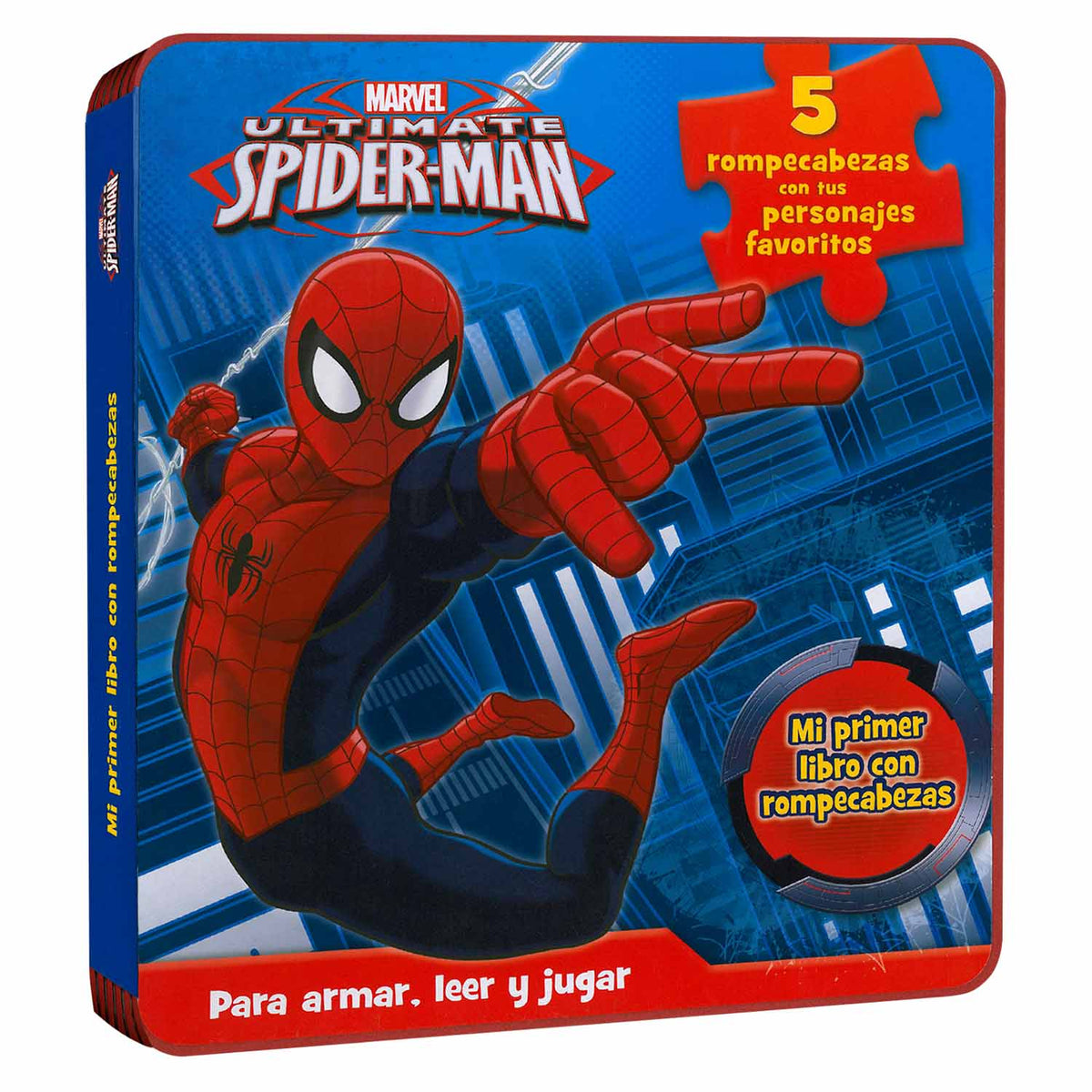Libro Spiderman 5 Rompecabezas