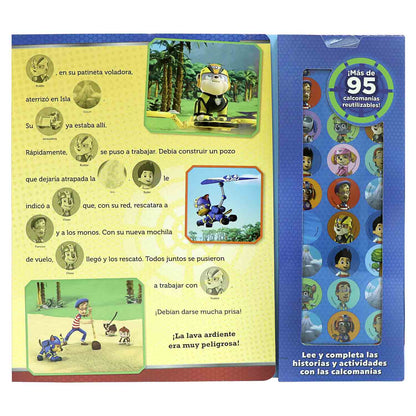Libro Paw Patrol, Volando al Rescate - Calcomanías