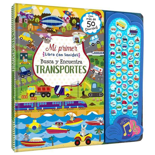 Libro Busca y Encuentra Transportes (50 Sonidos) Libro Sensorial