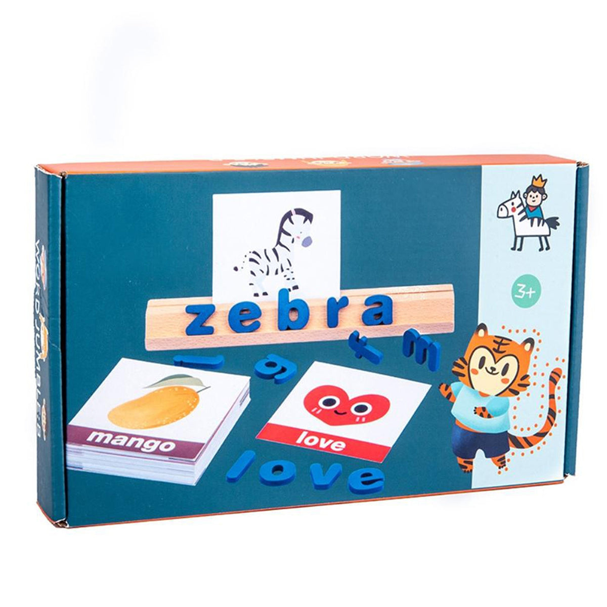 Juego arma palabras inglés Montessori