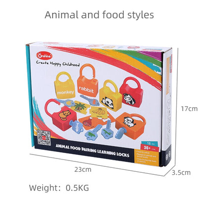 Juguete Candados Animales Set 6 Candados
