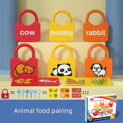 Juguete Candados Animales Set 6 Candados