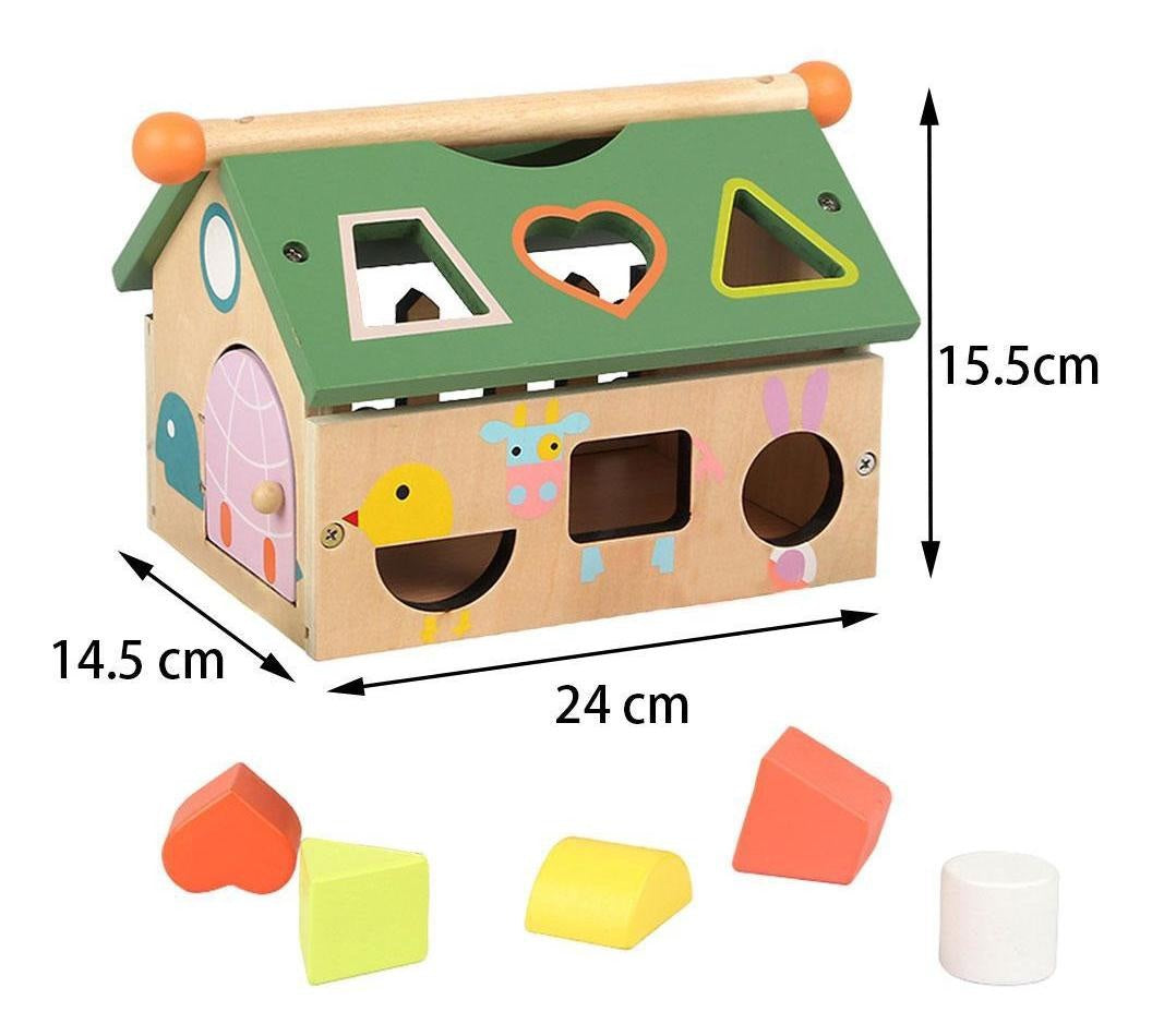 Juguete Casa Multifuncional 100% Madera Variedad Colores