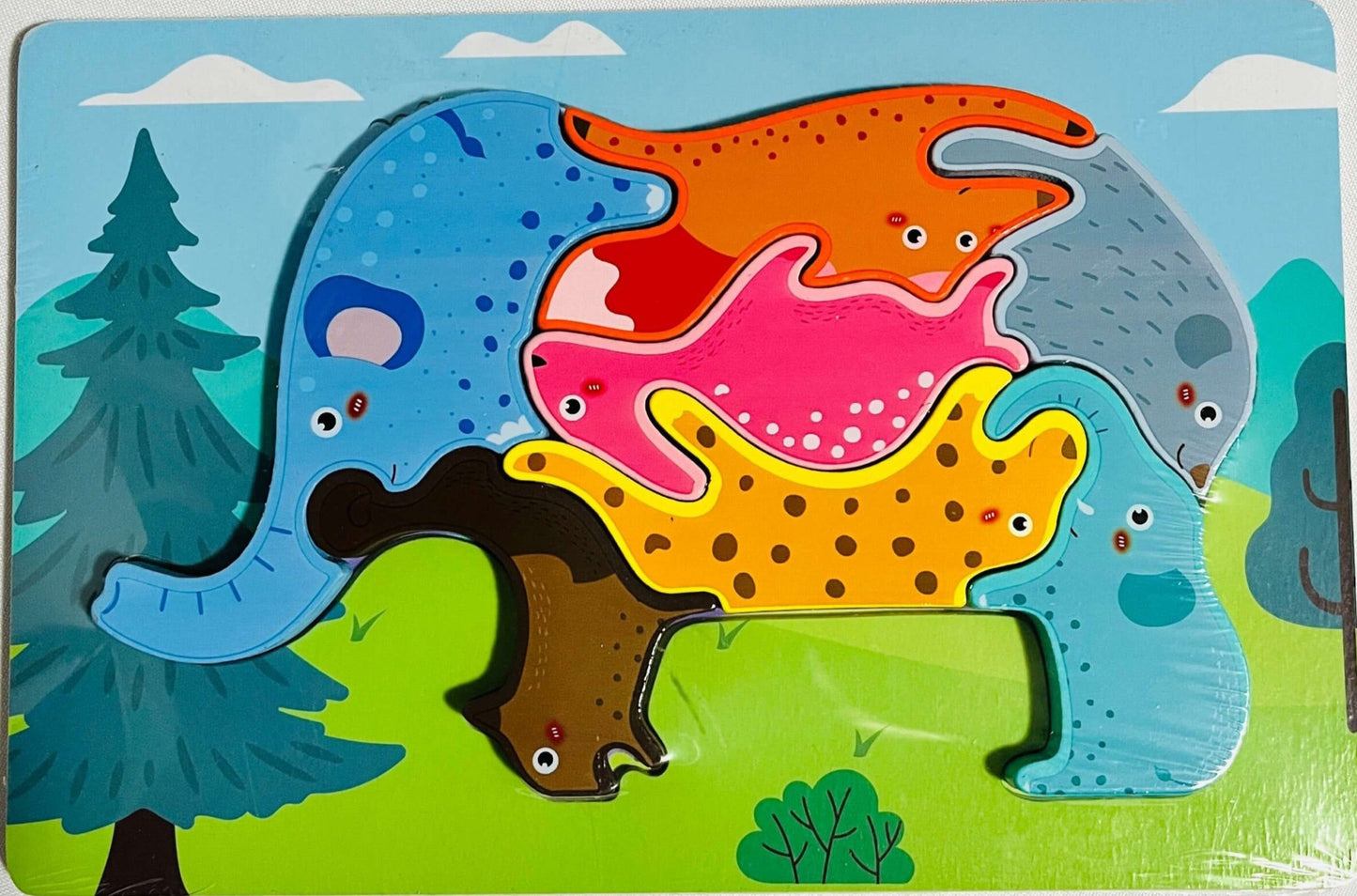Puzzle Elefante Relieve