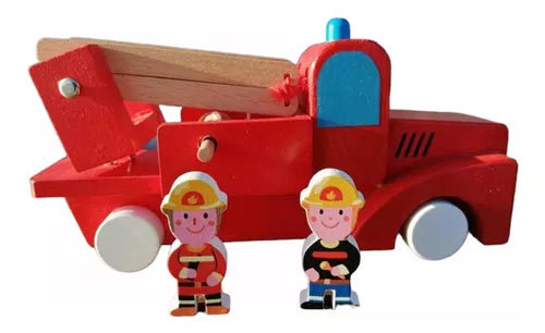 Juguete Camión de Bomberos 100% Madera