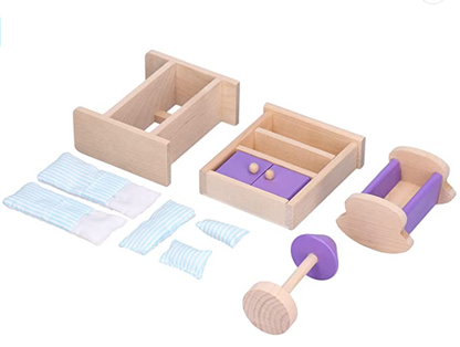 Juguete Dormitorio Niños Miniatura On Shine 100% Madera