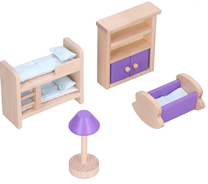 Juguete Dormitorio Niños Miniatura On Shine 100% Madera
