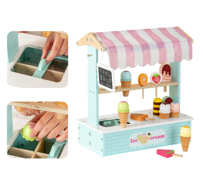 Juguetes de helados Cocina de Madera – Juego y Aprendo Juguetes de helados Cocina de Madera – Juego y Aprendo